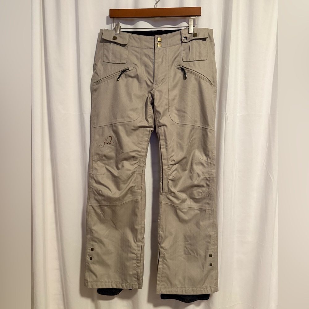 Vintage K2 Snowboarding Beige Pants Insulated Lined Ski Snow Y2K Women’s Size L